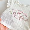 Baby Girls Cute Rabbit Print T Shirt Summer Short Sleeve Casual Fashion Top