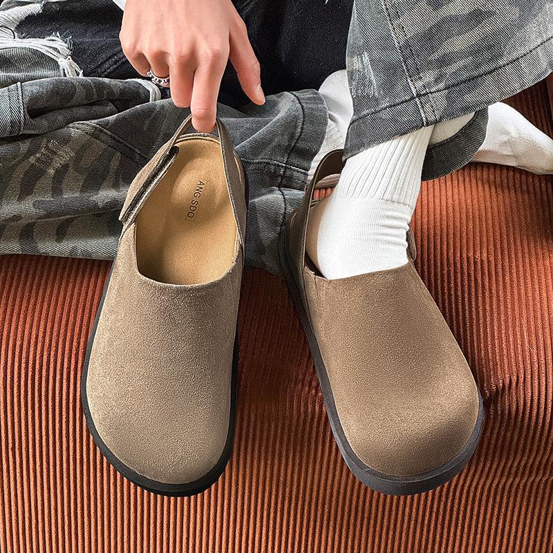 Niche cool slippers baotou half slippers new summer breathable leisure lazy Velcro Birkenstocks tide