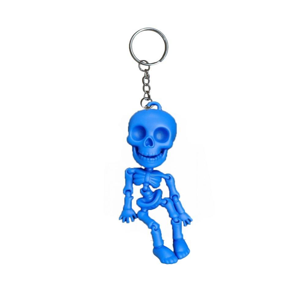 Függő Díszek Ízületes Csontváz Medál 3D Nyomtatott Halloween Kulcstartók Karácsonyi Ajándék