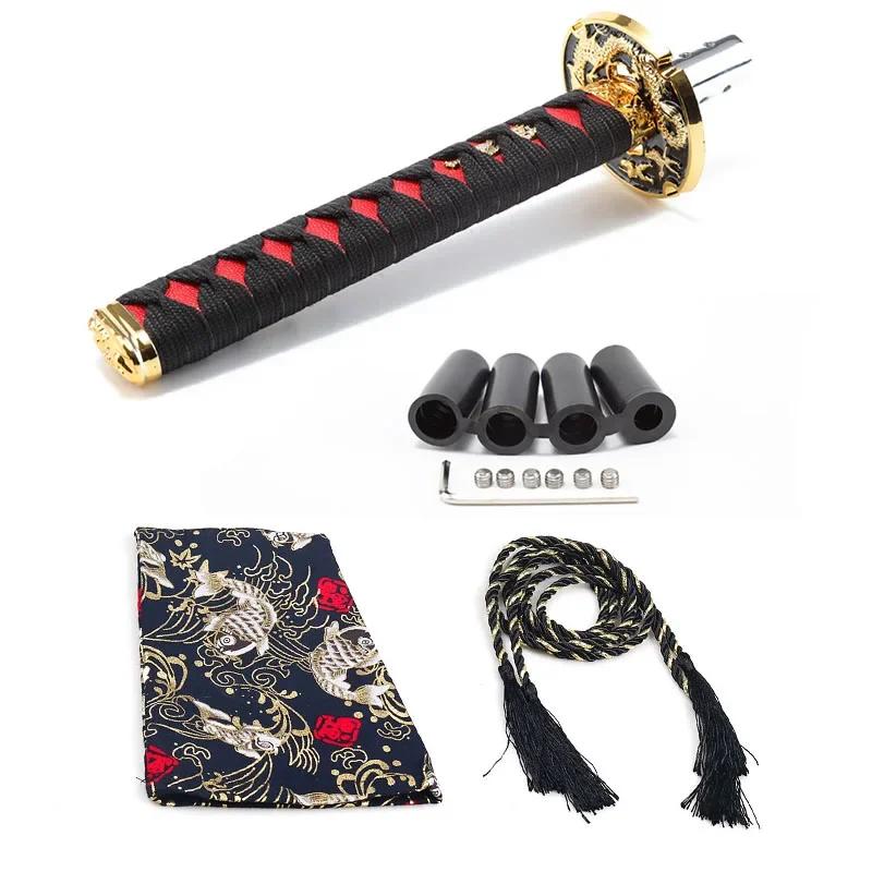 Universelle Staubschutzmanschetten für Schaltknäufe mit Adaptern JDM Katana Schwert Schaltknauf Schalthebel Auto Gangschaltung Auto Dekoration Werkzeuge