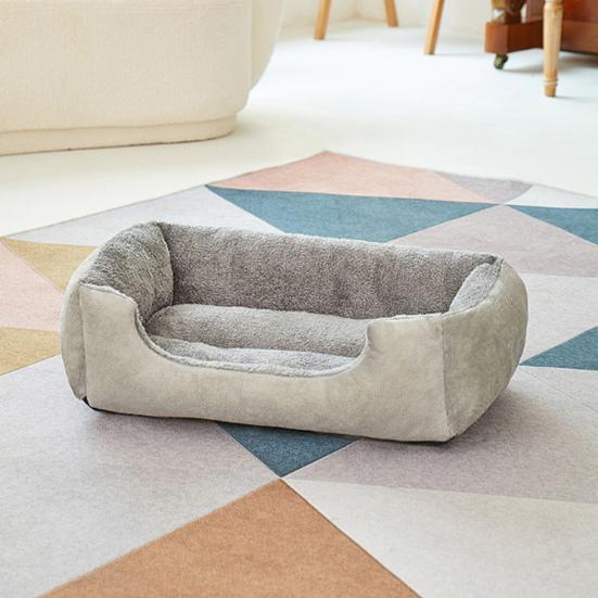 Pet Bed Anti-Slip Bottom Thickened Warm Large Dog Nest Spacious Comfortable Rest Space Neck Support Dog Mattress
