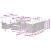 Garden Sofa Set with Cushions 11 pcs Black Poly Rattan