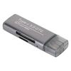 3 in 1 USB Storage Card Reader 5Gbps Plug and Play Portable OTG Card Reader with Lanyard for Phone