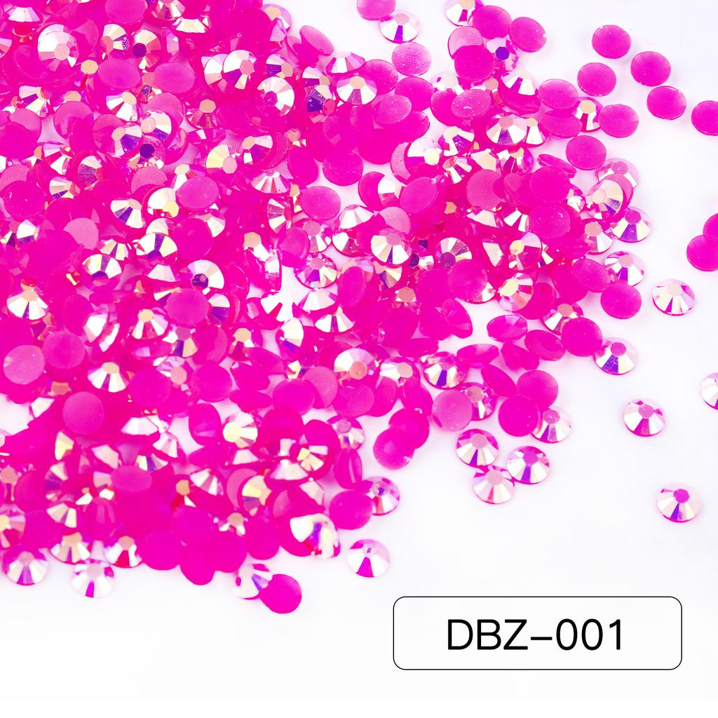 Nail Art Jewelry Super Flash Solid Color Candy Resin Flat Bottom Sticker Diamond Diy Material Mobile Phone Case Violent Bear Accessories