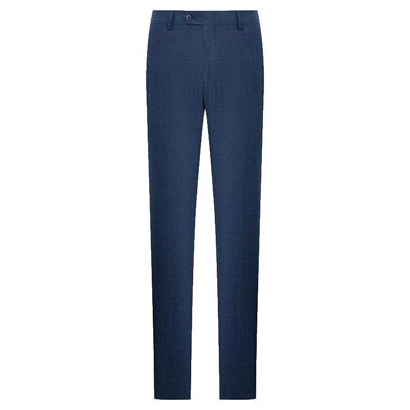 Baoxiniao Men s Slim-Fit Plaid Wool Dress Pants M