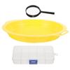 A95I-Gold Basin Tools Mini Size Plastic Mesh Sieve Panning Filter Sorting Sifting Multi-Functional Portable