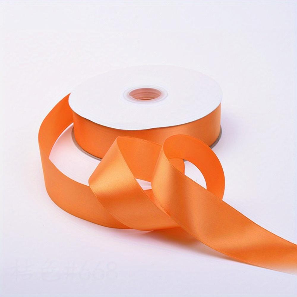 1roll Double-Sided Solid Color Ribbon for Crafts Gift Wrapping Hair Accessories & Decorations Polyester Fabric Ribbon