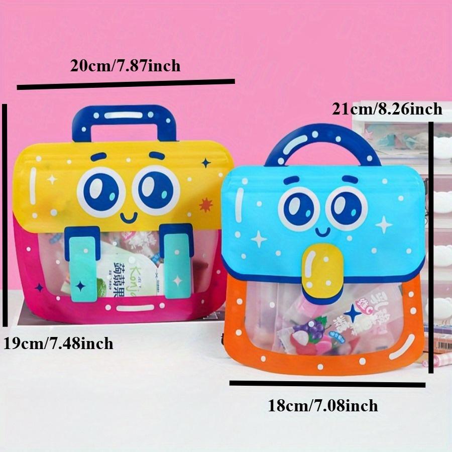 20pcs Colorful Cartoon Character Ziplock Bags  Durable Plastic Party Gift Bags for Snacks, Candy, and Cookies  Ideal for Holidays and Celebrations,