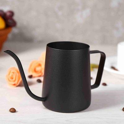 Edelstahl Pour Over Kanne Schwarze Kaffeekanne Langlebige Schwanenhalskessel Pour Over Kaffee