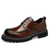 Fashion New Derby Men's Leather Shoes Classic Gentleman Minimalist Style Work or Office Outdoor Street Fashion Shoes Dress Lace Up