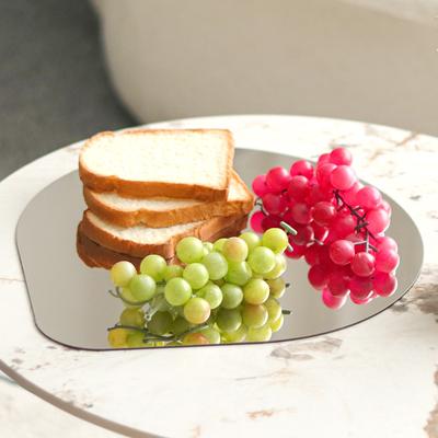 Moderner Leichter Luxus Kunstspiegel Tropfenförmiges Tablett Desktop Kaffeetisch Esstisch Verkaufsbüro Musterzimmer Dekorationen