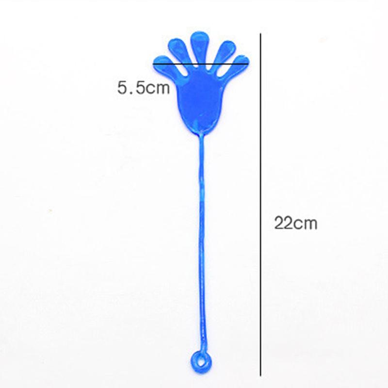 12Pcs Kids Funny Sticky Hands Stretchabletoy Palm Elastic Sticky Squishy Slap Palm Toy Parent Child Interactive Party Toy Gifts