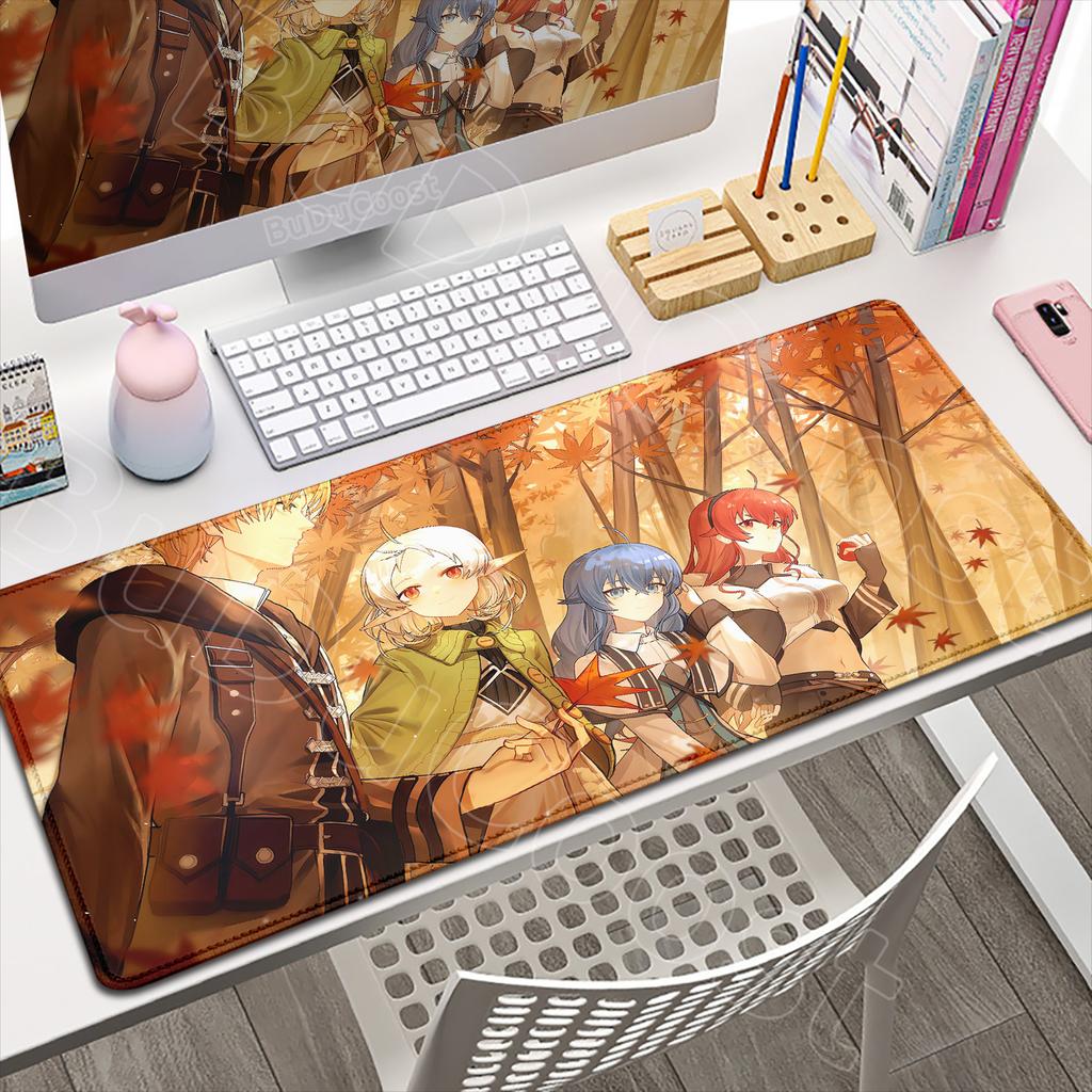 Mushoku Tensei Jobless Reincarnation Anime Mousepad Grande Gaming Roxy Mouse Pad PC Laptop XXL Tastiera Computer Tablet Tappetini da Scrivania