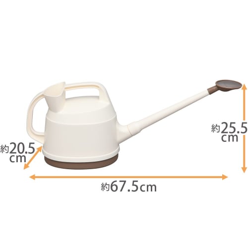 Iris Ohyama Watering Can Pitcher 6.5L IJ-65 Ivory