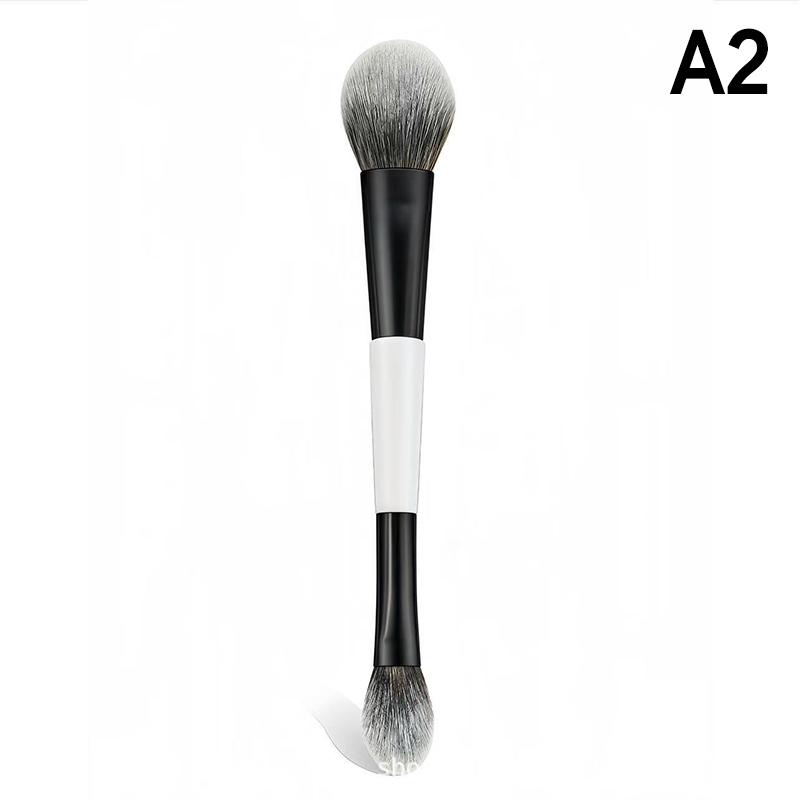 Doppelseitiger Foundation-Gesichtspinsel Doppelseitiger Puder-Rouge-Kontur-Und-Lidschatten-Concealer Make-up-Pinsel