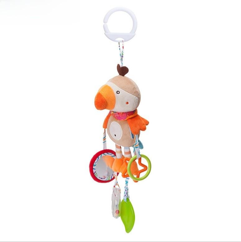 Baby Carriage Rattle Toy With Lighted Features For Toddler Development And Entertainment