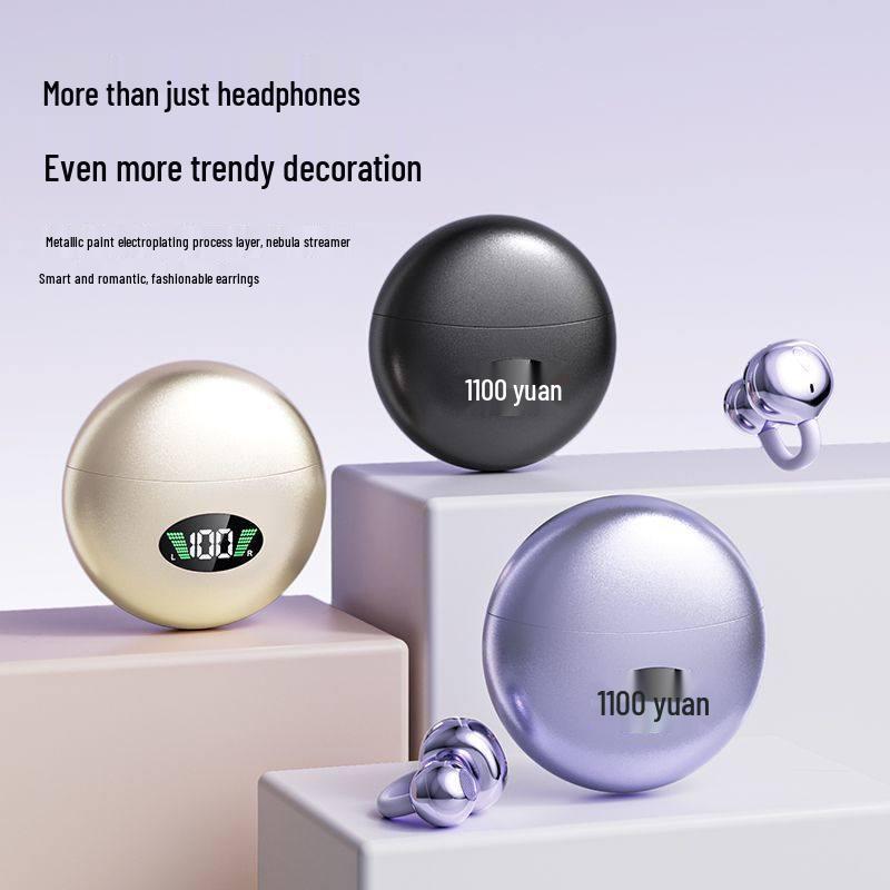 2025 Wireless Bone Conduction Clip-on Headphones: Binaural, High-Value, Super Clear Sound, Long Standby