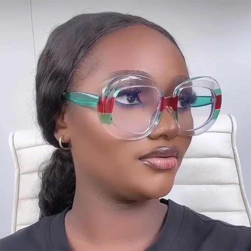 Vintage Round Spectacle Frame Women Luxury Oval Anti Blue Light Glasses Frame Retro Fashion Men Sunglasses