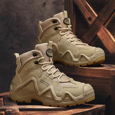 Herren Ultraleichte Wasserdichte High-Top Wander- und Taktische Stiefel - Atmungsaktive Outdoor Kampf- und Wüstenschuhe