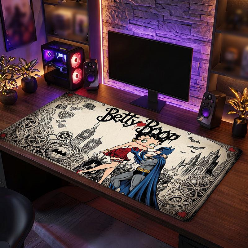 Big Mouse PadBetty Boop Extended Soft Desk Mat Gaming Office Computer Table Decor Mat