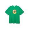 T Shirts Women's Green Crew Neck Moderate Straight Fit 3ATSJ0233-50GND