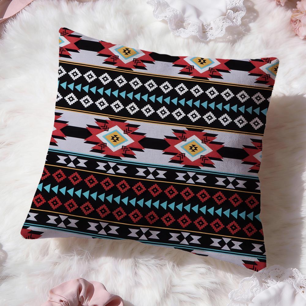 Woven Patterns Cushion Cover Premium Comfort Reversible Pillow Cove Two in One Design for Any Room Car Interior