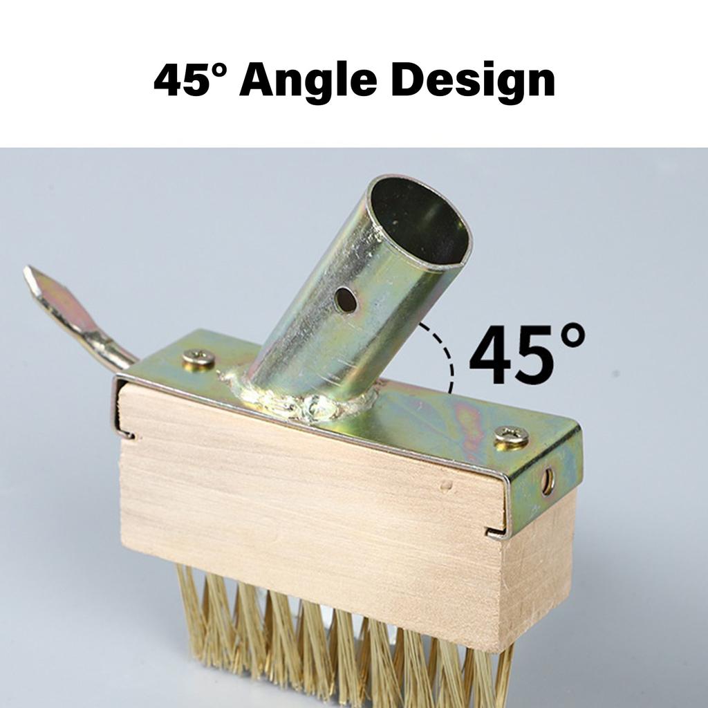Moss Remover Wired Grout Cleaner Brush for Cleaning Deck Walkway Weed Scraper Wire Brush Grout Remover Hand Tool