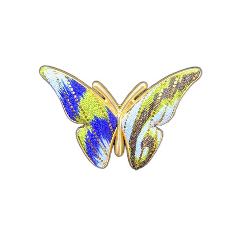 Hot Sale Ethnic Handmade Colorful Cute Butterfly Alloy Brooch for Women and Children As Party Gifts