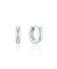 Lloyd Silver 925 Basic Plain One-Touch Hoop Earrings (M) Lles26A14S