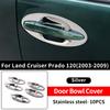 For Toyota Land Cruiser Prado 120 2003-2009 Styling Upgrade Decoration Accessories Lc120 FJ120 Chrome Door Handle 2008 2007 2006