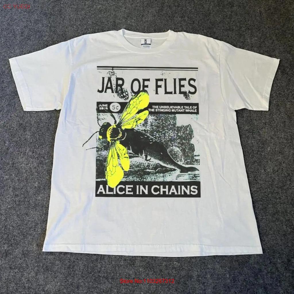 Alice In Chains Jar Of Flies Alben Tour Schwarzes T-Shirt Tee Nh19358 Vintage Streetwear Atmungsaktiv Vielseitig
