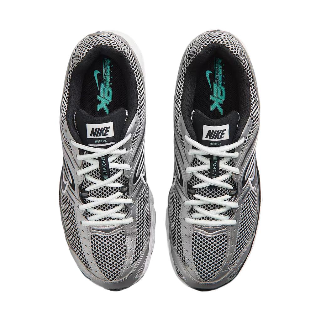 Nike Air Max Moto 2K Off White Metallic Silver Unisex Sneakers Black Hyper-Turquoise IR1476-101