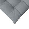 Seat Cushion Set 4 pcs Light Grey 40 x 40 x 6 cm Fabric