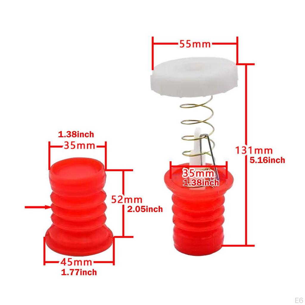 2 Pack Washing Machine Drain Valve Cores Sealing Plug Replacement Siphon Spring