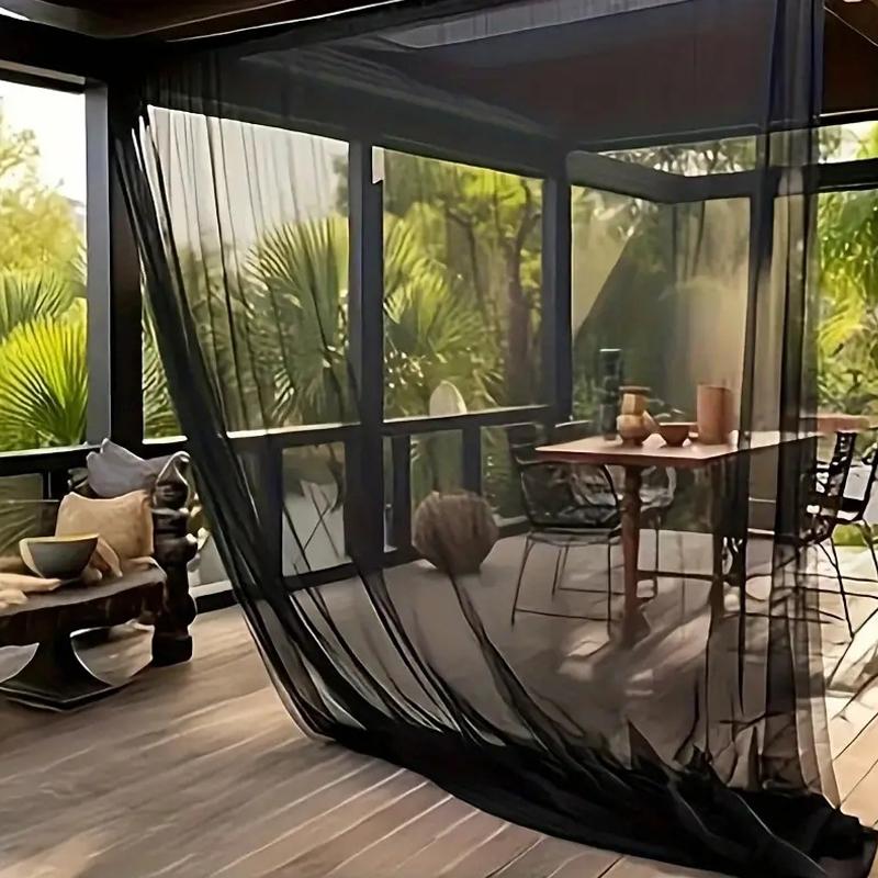 Garden Mosquito Net Adjustable Porch Screen Mesh Outdoor Curtain Lightweight for Patio Gazebo Pool Hut Wedding Decorations