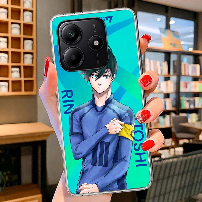 Hot Anime Blue Lock Phone Case For Xiaomi Redmi Note 15 14 13 12 11 10 Pro Plus 14S 12S 11S 11T 11E 10S Soft Fundas Shell Redmi