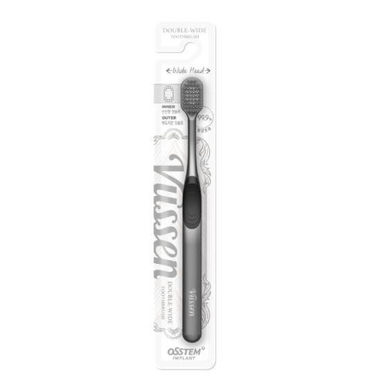 VUSSEN Double Wide Toothbrush (Black)