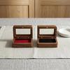 Solid Wood Black Walnut Window Opening Exquisite Cufflink Box Sleeve Nail French Cufflink Set Box Packaging Gift Box Accessories