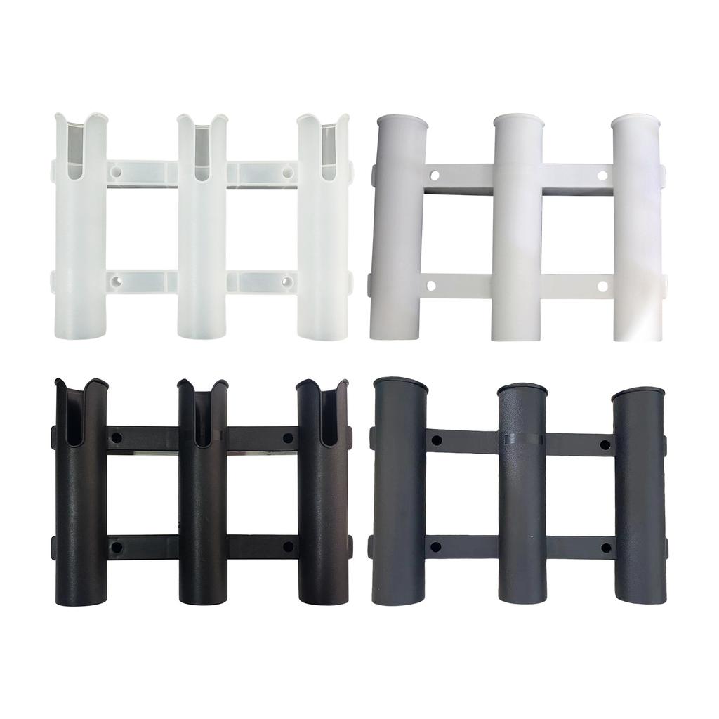 Detachable 3-tube Fishing Rod Holder For Ocean Kayak Side