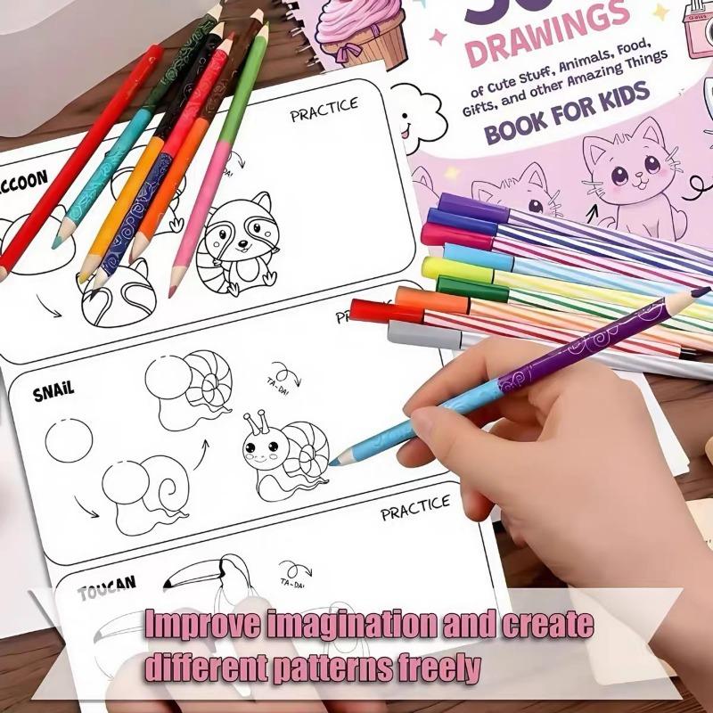 1PC how to Draw everything 300 drawings how to draw everything coloring book
