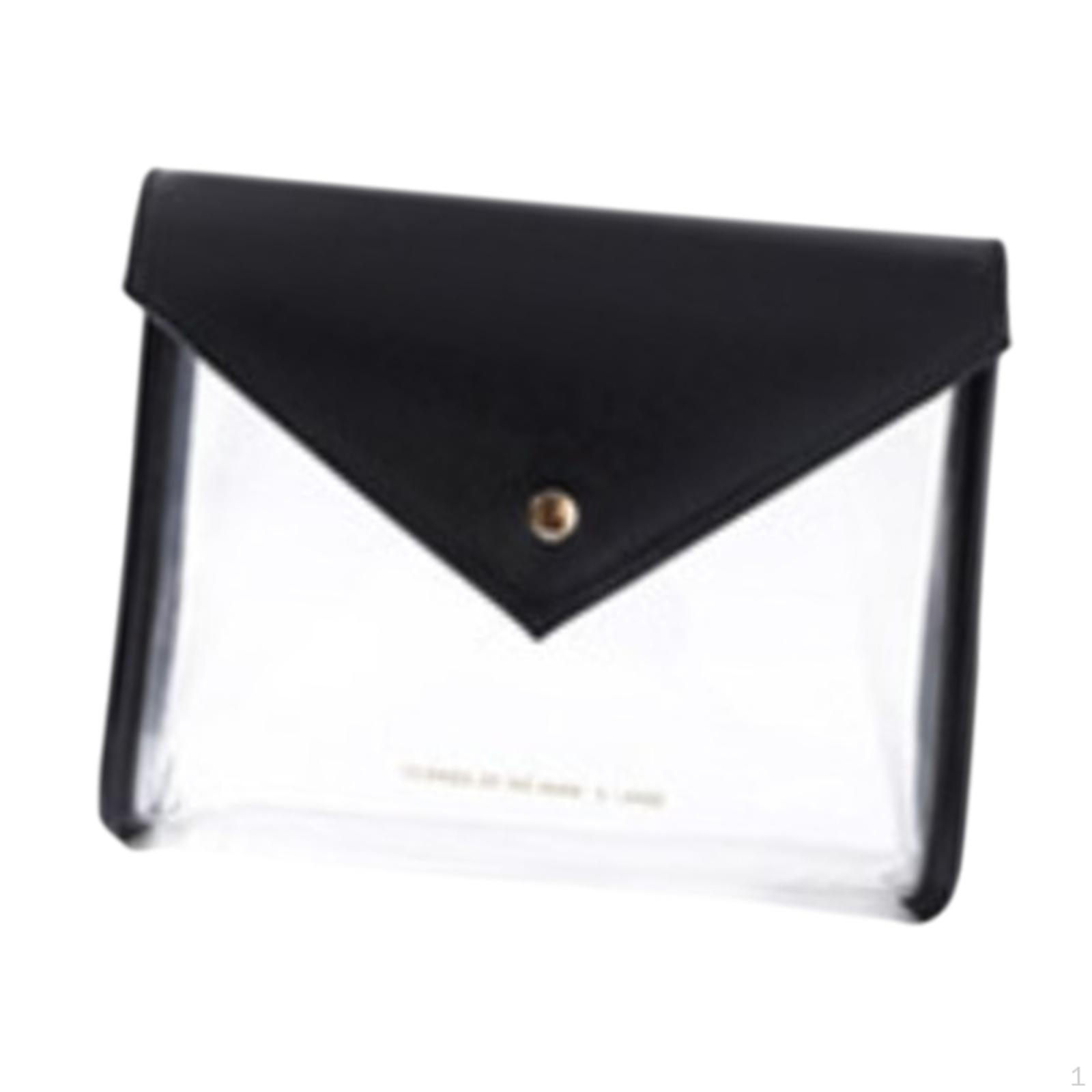 

Дорожная косметичка, без молнии, прозрачная, многоцелевая, портативная, для женщин и мужчин, косметичка-органайзер для