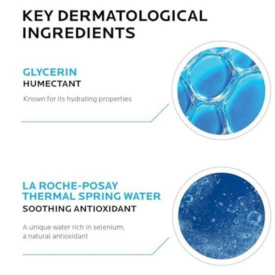 La Roche-Posay Toleriane Dermocleanser Facial Cleanser Cleansing Foam Face Sensitive Skin Dry Pores Foaming 200mL