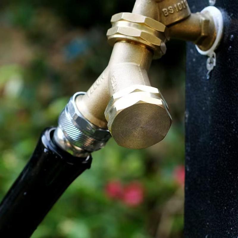 2/4/6 Adet Bahçe Hortumu Uç Kapakları Contalı Pirinç Musluk Kapağı 3/4" Dişi Diş Altıgen Uç Kapağı Vanalı Boru Bağlantı Elemanları