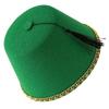 Universal Round Felt Fez Cap Breathable Red Color Tarboosh Fez Hat Cosplay Moroccan Hat Turkish Tassels Cap Role Play Headwear