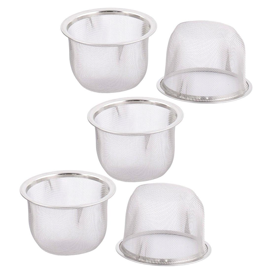

uxcell Tea Strainers, Tea Strainers, Spice Filters, Stainless Steel, 70mm Diameter, Round Mesh, Pack of 5