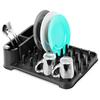 Drainer for Dishes, Cutlery, Plates, Cups, Standing Kitchen Black