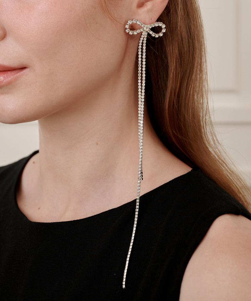 Findelise Ribbon Asymmetrical Earrings