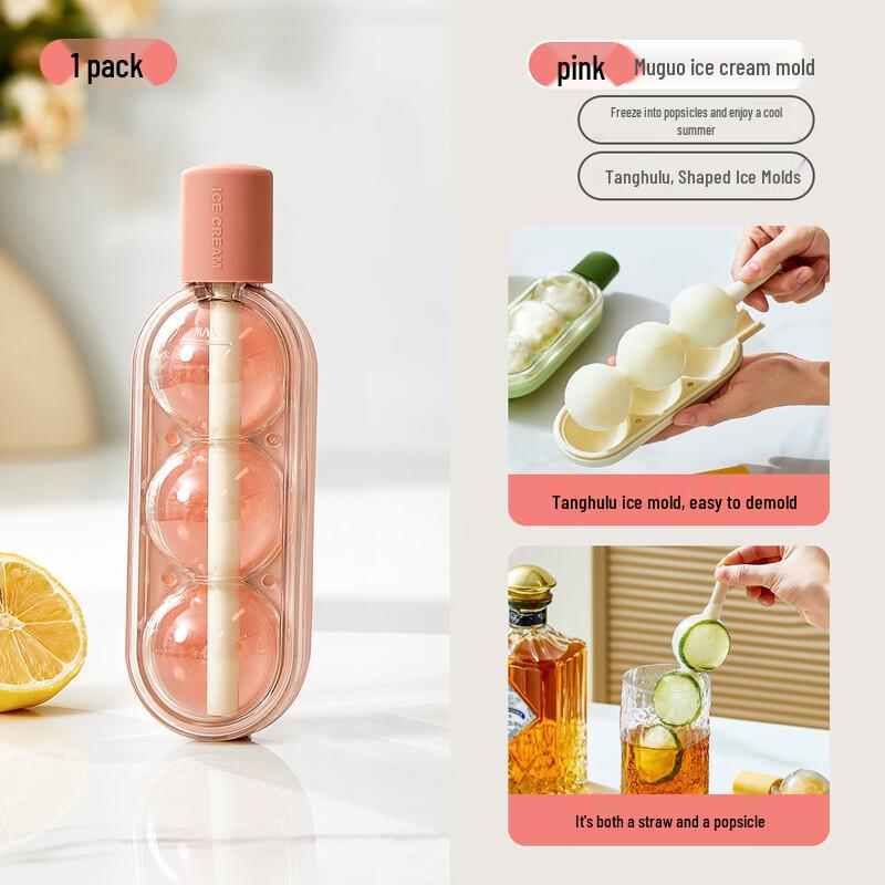 

LISM Tanghulu Silicone Ice Pop Mold Kit with Straws