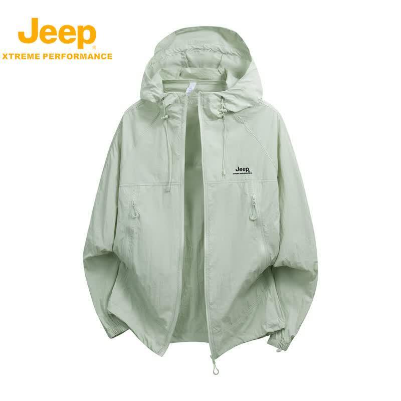 Jeep Men's Hooded Quick-Dry Sun Protection Jacket