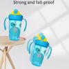 Twin Handle Baby Water Bottle Large Capacity Safe Training Drink Cup for Infants Learning To Drink Independently
